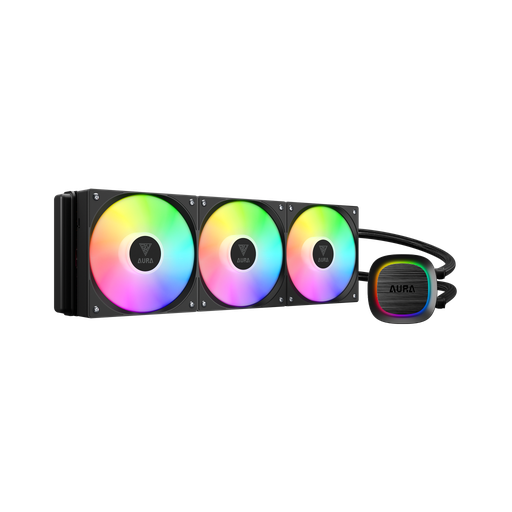 [GAMDIAS-AURA-GL360-V2] GAMDIAS AURA GL360 V2, 360mm, RGB, 3 Fanlı, CPU Sıvı Soğutma