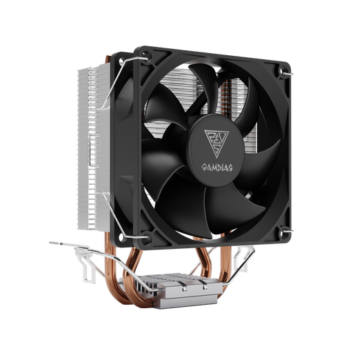 [GAMDIAS-BOREAS-E1-210-MONO] GAMDIAS BOREAS E1-210 MONO, 92mm, CPU  Kule Tipi Hava Soğutma, Doğrudan Temas Teknolojisine Sahip 2 adet Gelişmiş Bakır Isı Borusu (AMD AM5 ve INTEL Tüm işlemciler ile uyumlu)