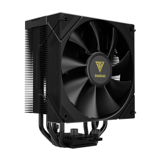 [GAMDIAS-BOREAS-E2-410] GAMDIAS BOREAS E2-410, Black Edition, 120mm, CPU Kule Tipi Hava Soğutma, Doğrudan Temas Teknolojisine Sahip 4 adet Gelişmiş Bakır Isı Borusu (AMD AM4-AM5 ve INTEL Tüm işlemciler ile uyumlu)