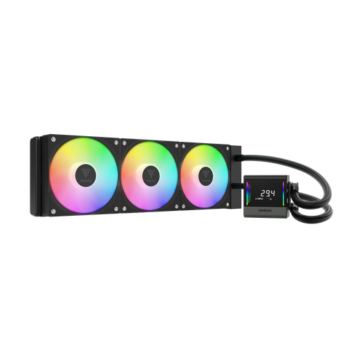 [GAMDIAS-CHIONE-E4-360] GAMDIAS CHIONE E4-360, 360mm, ARGB, 3 Fanlı, Dijital Ekran, CPU Sıvı Soğutma