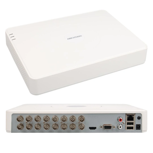 [DS-7116HGHI-M1] HIKVISION DS-7116HGHI-M1, 16Kanal, 2Mpix, H265 Pro+, 1 HDD Desteği, 5in1 DVR Cihazı
