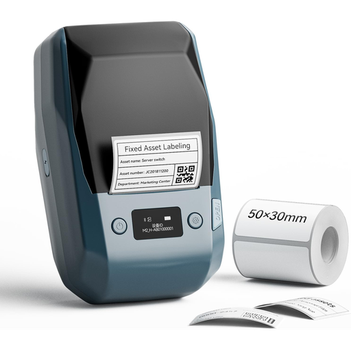 [M2-M] NIIMBOT M2, Taşınabilir, Akıllı Renk Baskısı, Termal Etiket Yazıcı (Bluetooth) Göl Mavisi