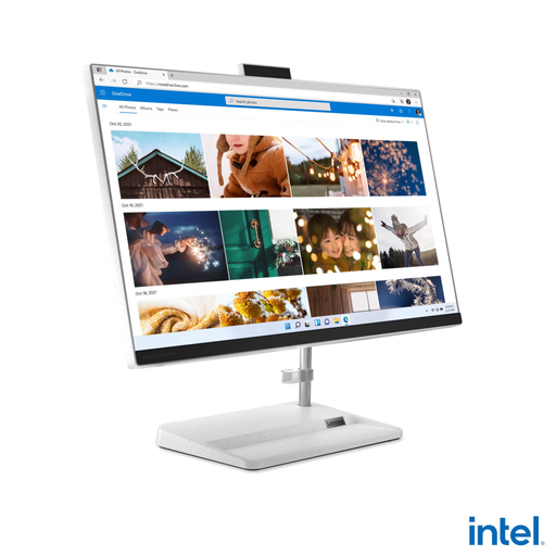 [F0GH01JCTR] LENOVO F0GH01JCTR, IdeaCentre AIO 3 24IAP7, i5-12450H, 23.8" FHD Ekran, 16Gb DDR4 Ram, 512Gb SSD, Paylaşımlı Ekran Kartı, Free Dos, All In One PC (Beyaz)
