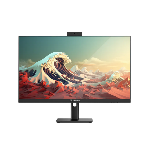 [N6104] QUANTUM Phase One N6104, Ultra 5-120U, 27" FHD Ekran, 16Gb Ram, 512Gb SSD, Wi-Fi6, HDMI, DP, Type-A, Type-C, Paylaşımlı Ekran Kartı, Free Dos, All In One PC, (Black)