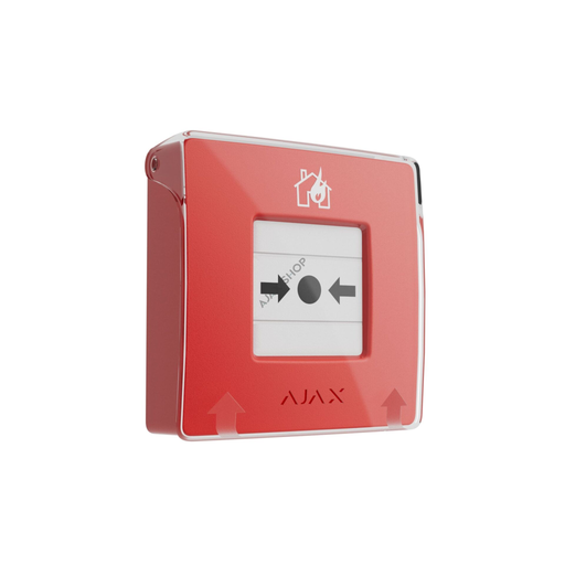 [MANUAL-CALL-POINT-KIRMIZI] AJAX, Manual Call Point, Kablosuz, KIRBAS BUTONU NC, KIRMIZI