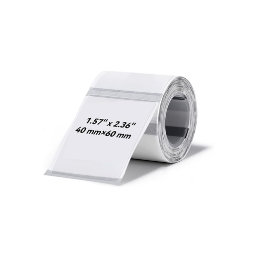 [T40] NIIMBOT T40 Etiket 40mm x 60mm 125 adet Şeffaf  (B1,B21S,B3S)
