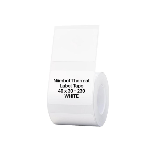 [T40-230] NIIMBOT T40 Etiket 40mm x 30mm 230 adet Beyaz  (B1,B21S,B3S)