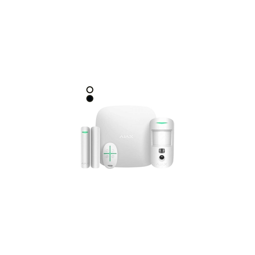 [38174-66] AJAX  StarterKit Cam Plus, Kablosuz, Alarm Kiti, BEYAZ