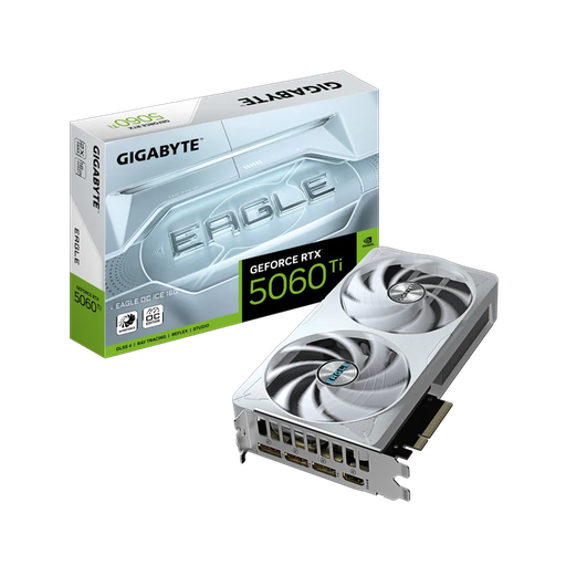 [GV-N506TEAGLEOC-ICE-16GD] GIGABYTE GV-N506TEAGLE OC ICE-16GD, RTX5060TI, EAGLE OC ICE, 16Gb, GDDR7, 128BIT, 2 Fanlı, 1xHDMI, 3xDP, GAMING Ekran KARTI