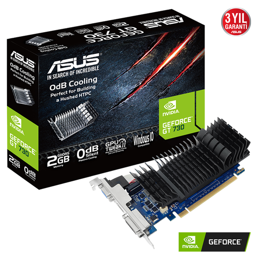 [GT710-SL-2GD5-BRK-EVO] ASUS GT710-SL-2GD5-BRK-EVO 2Gb DDR5 64Bit  1xD-SUB 1xHDMI 1xDVI