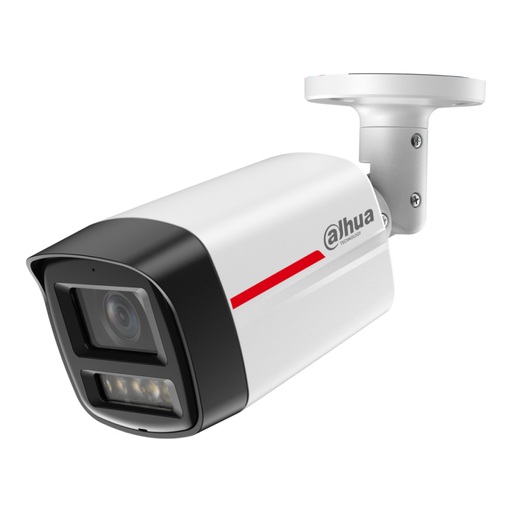 [IPC-HFW2449TL-S-LED-PRO] DAHUA  IPC-HFW2449TL-S-PRO, 4Mpix, WizColor, 2,8mm Lens, H265+, 50Mt Gece Görüşü, IP67, Dahili Mikrofon, PoE Bullet IP Kamera