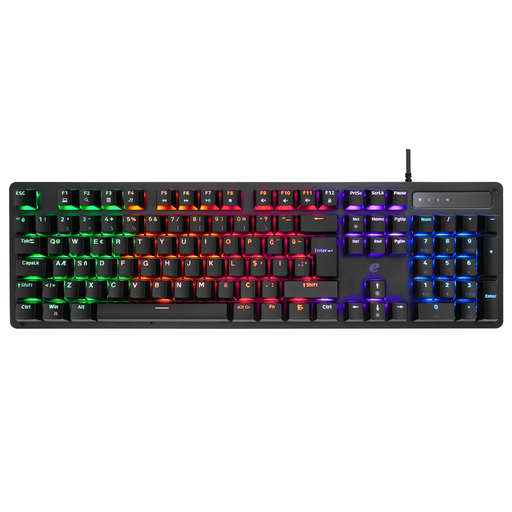 [EAK104-SIYAH] ACER eMachines, EAK104, Siyah, USB Kablolu, RGB Backlight, RED Mekanik Switch, Türkçe Q, 104 Tuşlu, Gaming Klavye