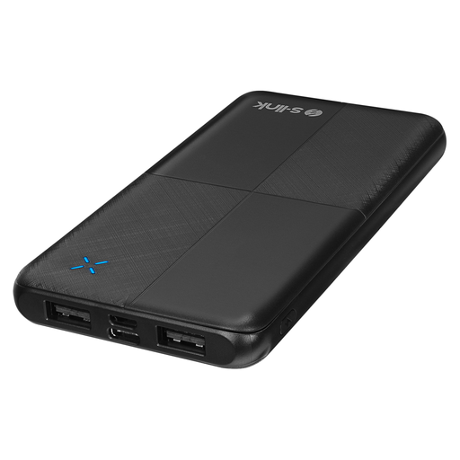 [IP-G12N-SIYAH] S-LINK IP-G12N, Siyah, 10.000mAh, 2xUSB, 1xMicro USB, 1xType-C, 4 LED Göstergeli, PowerBank