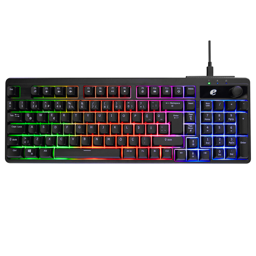 [EAK860-SIYAH] ACER eMachines, EAK860, Siyah, USB Kablolu, Rainbow Backlight, Membran Tuşlar, Türkçe Q, 100 Tuşlu, Gaming Klavye
