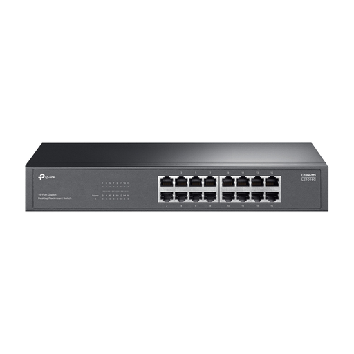 [LS1016G] TP-LINK LS1016G, Green Tech, 16 Port GigaBit, Yönetilemez, Metal Kasa, Masaüstü Switch