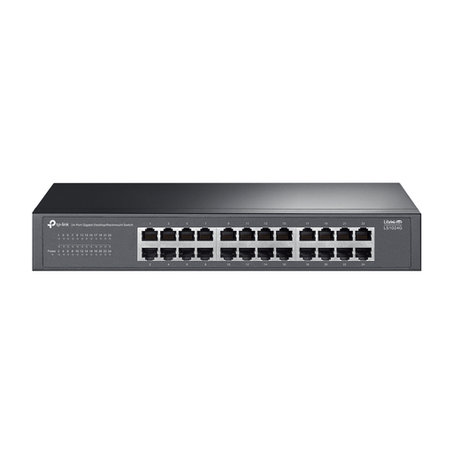 [LS1024G] TP-LINK LS1024G, Green Tech, 24 Port GigaBit, Yönetilemez, Metal Kasa, Masaüstü Switch