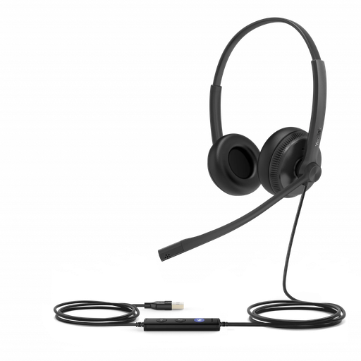 [UH34] YEALINK UH34, Kablolu, Teams Uyumlu, 3,5mm Jac, USB-A, USB-C, Çift Taraflı, Gürültü Engelleyici, Çağrı Merkezi, Ofis, Toplantı, Microfonlu Kulaklık