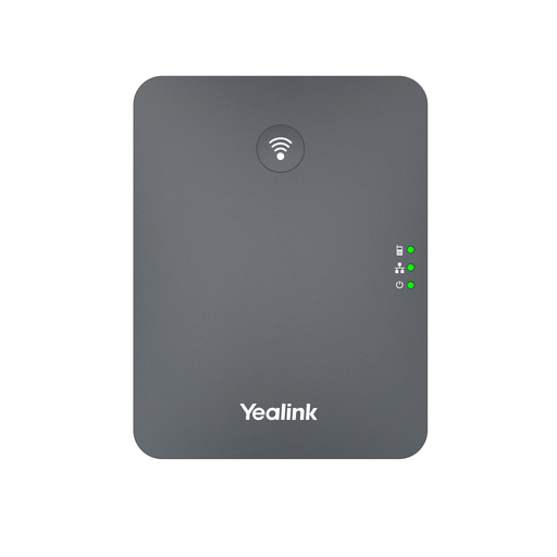 [W70B] YEALINK W70B, SIP Dect Baz İstasyonu, 10 adede kadar DECT el cihazı desteği, 10 VoIP hesabı desteği, 10/100 Mbps Ethernet portu, PoE destekli