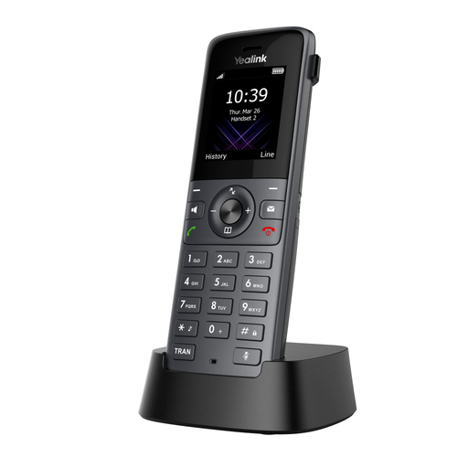 [W73H] YEALINK W73H, Dect, Kablosuz IP TELEFON, Siyah, 1.8" Renkli Ekran, 35 Saat Konuşma, 400 Saat Bekleme