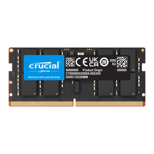 [CT16G64C52CS5] CRUCIAL CT16G64C52CS5, 16Gb, 6400Mhz, DDR5, CL52,  SODIMM, Notebook RAM (By Micron)