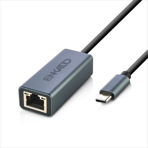 [EKD-TP45] ENKADO EKD-TP45, GigaBit, Type-C to RJ45, Metal, Ethernet Kartı