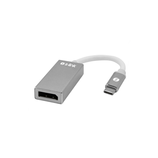 [SL-USB-C74] S-LINK SL-USB-C74, Type-C to DISPLAY PORT (DP) Metal, Çevirici