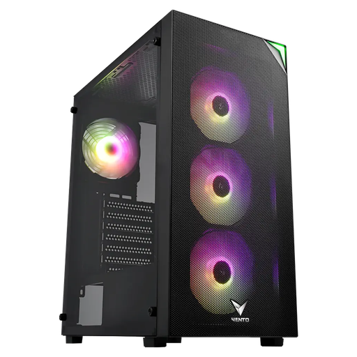 [VG4200S-850W] VENTO VG4200S, 850W, 80 Plus, Siyah, Temperli Cam, RGB, ATX, Tower, GAMING KASA
