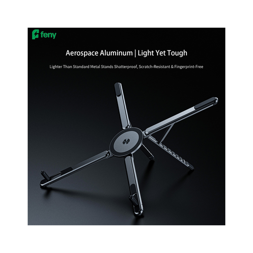 [FN-MS10] FENY FN-MS10, Magsafe, Dönebilen, Ayarlanabilir, Taşınabilir, Katlanır, Telefon-Tablet-Notebook Uyumlu, Yükseklik Ayarlı, Alüminyum Stand