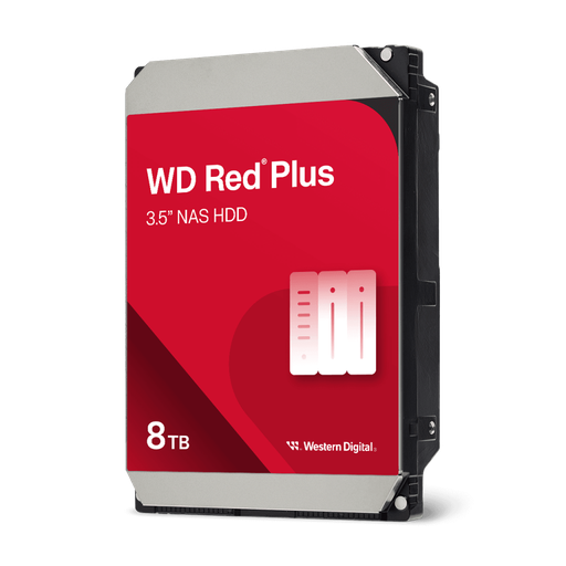 [WD80EFPX] WD RED Plus, WD80EFPX, 3.5", 8TB, 256Mb, 5640 Rpm, 7/24 GÜVENLİK-NAS-SERVER HDD