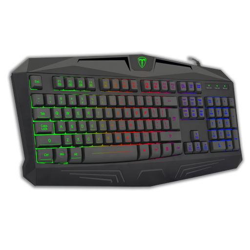 [TGK106] T-DAGGER TANKER, T-TGK106, USB Kablolu, Türkçe Q, Rainbow Backlight, Membran Tuşlar, 104 Tuşlu, Gaming Klavye