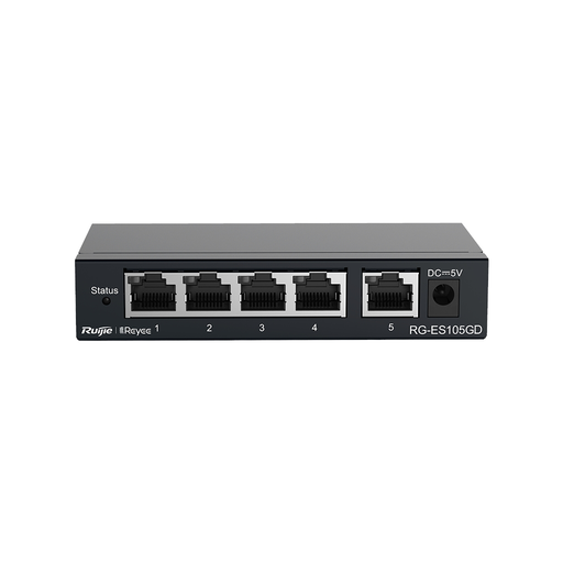[RG-ES105GD] RUIJIE REYEE RG-ES105GD 5 Port GigaBit Switch  Metal Kasa