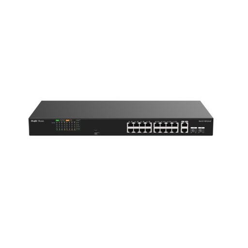 [RG-ES118FGS-LP] RUIJIE REYEE RG-ES118FGS-LP  18 Port, 16 Port  Megabit PoE, 120W, 2 Port Gigabit  COMBO,  Switch  Metal Kasa