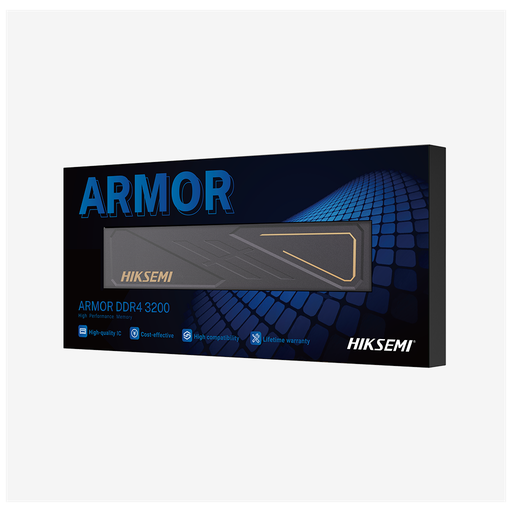 [HSC408U32Z2] HIKSEMI ARMOR Purple, HSC408U32Z2, 8GB, DDR4, 3200Mhz, CL22, XMP 2.0, Soğutuculu, Desktop, Gaming RAM