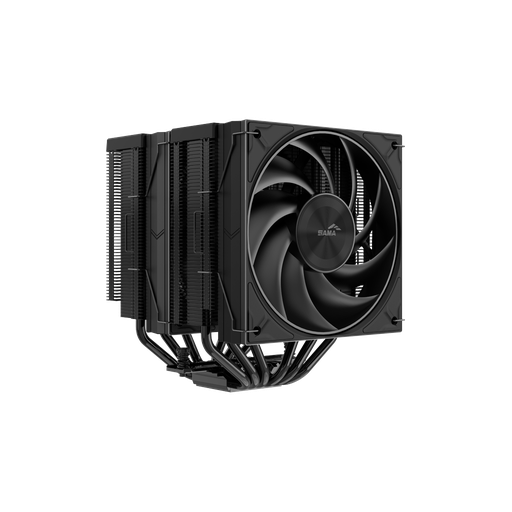 [SAMA-A60B-BL] SAMA A60B, Black, 2x120mm MONO Fan, Kule Tipi Hava Soğutma, 6 adet Gelişmiş Siyah Kaplamalı Bakır Isı Borusu, CPU Fan (AMD ve INTEL Tüm işlemciler ile uyumlu)