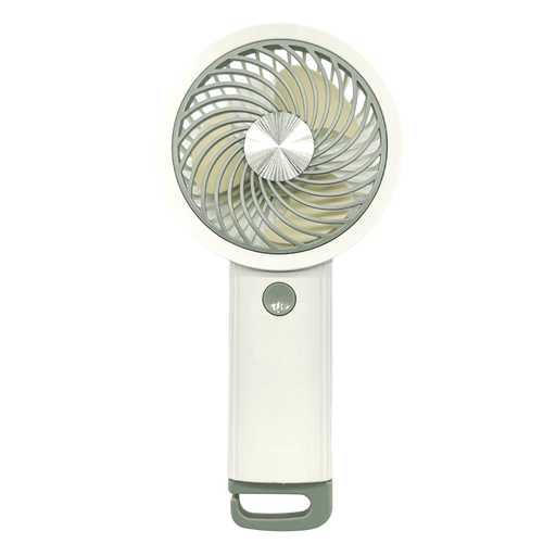 [FN-F35-BEYAZ-YESIL] FENY FN-F35, BEYAZ-YEŞİL, 3 Kademeli Hız, Kancalı, Elde Kullanım, Dahili 500mAh Bataryalı, Type-C Şarj Girişli, Vantilatör