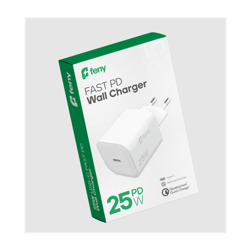[FN-C25] FENY FN-C25, 25W, Type-C, Akıllı Isı Kontrol Chip, Qualcomm Quick Charge 3.0, ŞARJ Adaptörü