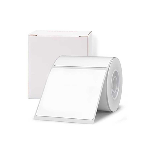 [T50-150-KARE] NIIMBOT T50 Etiket 50mm x 50mm (Tek Kolonda 1li) 150 adet Beyaz Kare (B1, B21S, B3S, B21 PRO)