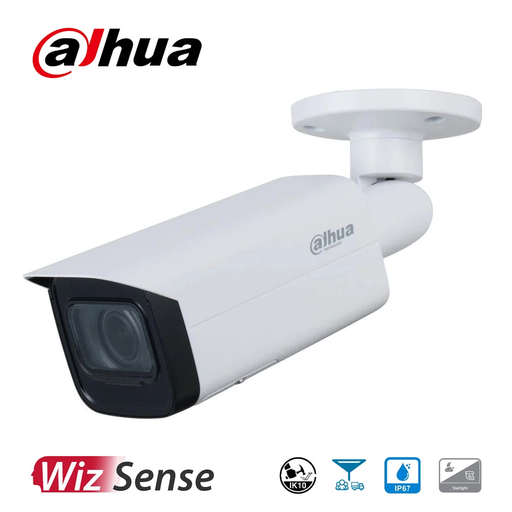 [IPC-HFW5442T-ASE] DAHUA IPC-HFW5442T-ASE,  2Mpix, 2,8mm Lens, H265+, Wizmind, 50Mt Gece Görüşü,  IP67, IK10, PoE Metal Kasa Bullet IP Kamera