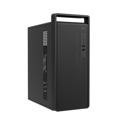 [FC-2740B] FRISBY FC-2740B, 1x80mm Fan, Siyah, 300W, USB 2.0, mATX, Mini Tower, Kulplu Kurumsal KASA