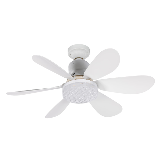 [FN-F82] FENY FN-F82, ZEFİRA Crystal, BEYAZ, 3 Kademeli Hız, 30W, 52cm Pervane Çapı, 3 Renk Işık, Ultra Sessiz, Tavan Vantilatörü, Kumandalı, Vantilatör