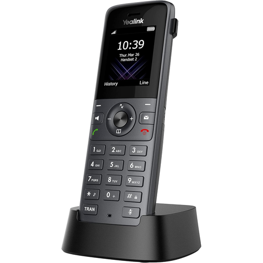 [W78H] YEALINK W78H, Dect, Kablosuz IP TELEFON, Siyah, 2.4" Renkli Ekran, 30 Saat Konuşma, 400 Saat Bekleme, Bluetooth kablosuz kulaklık desteği