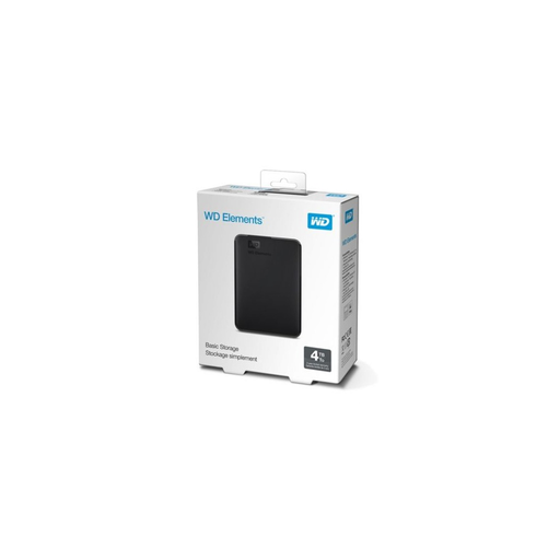 [EL-25-400] WD WDBU6Y0040BBK-WESN, Elements, 4TB, 2.5", USB3.0, Taşınabilir, Harici HDD, Siyah (Türkiye Distribütörü Garantili)