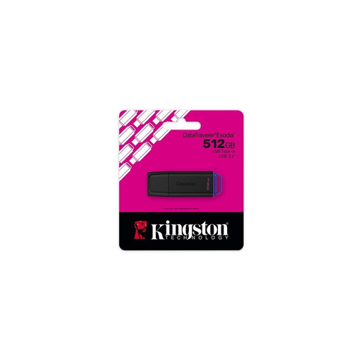[DTXG2-512G] KINGSTON DTXG2/512GB USB 3.2 DataTraveler Exodia Gen 1 Flash Bellek (Siyah-Mor)
