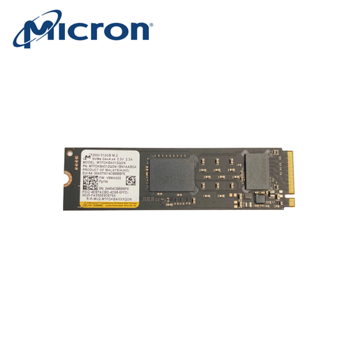 [MTFDKBA512QGN-1BN1AABGA] MICRON 2500 Seri, MTFDKBA512QGN-1BN1AABGA, 512GB, 6600/3650, Gen4, NVME PCIe M.2 2280, SSD