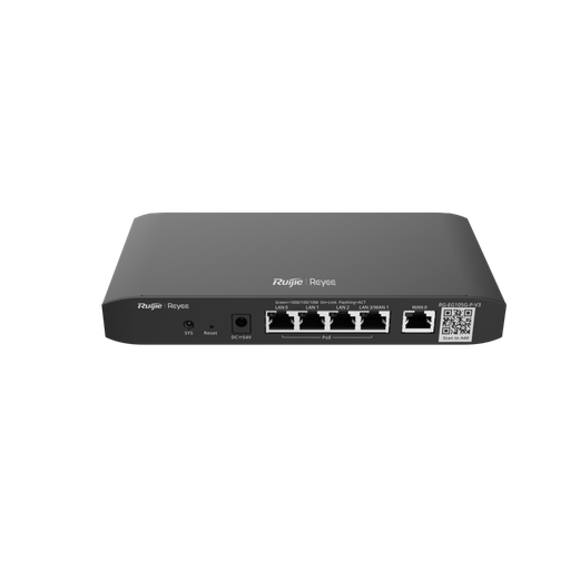 [RG-EG105G-P-V3] RUIJIE Reyee RG-EG105G-P-V3 5 Port Gigabit, Web  Yönetilebilir, 2 WANs, 100 Kullanıcı, 600 Mbps Router