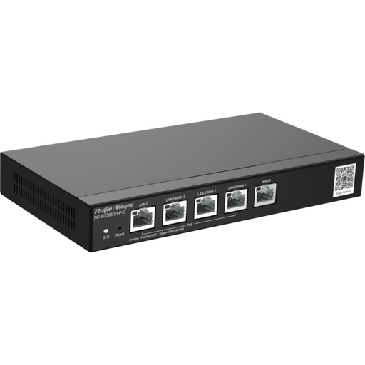 [RG-EG305GH-P-E] RUIJIE Reyee RG-EG305GH-P-E 5 Port Gigabit, Web  Yönetilebilir, 4 WANs, 300 Kullanıcı, 300 Mbps Router