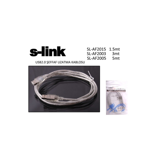 [SL-AF2003] S-LINK SL-AF2003 USB Uzatma Kablosu 3Metre