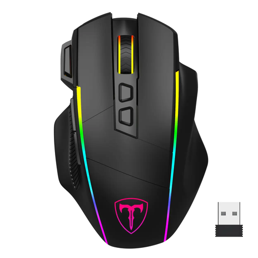 [TM330] T-DAGGER TM330, Roadmaster Wireless, Programlanabilir RGB Backlight, 8 Buton, USB Kablolu, WiFi 2.4Ghz, Bluetooth, 16.00DPI, Gaming Mouse