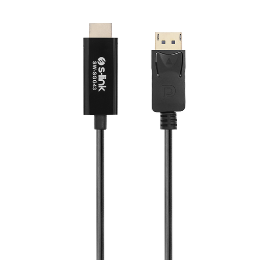 [SW-SGG43] S-LINK SW-SGG43, Display Port (DP) To HDMI Çevirici 1,8metre Kablo