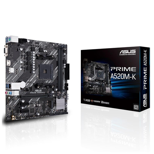 [PRIME-A520M-K] ASUS PRIME A520M-K, 2xDDR4, 1x M.2, D-SUB, HDMI, AM4 Soket Anakart
